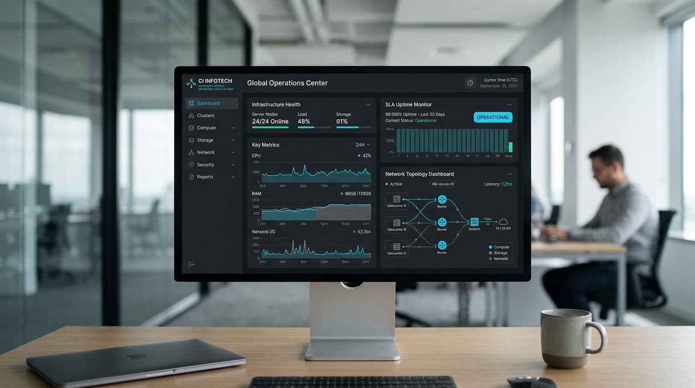 CI Infotech deployed website